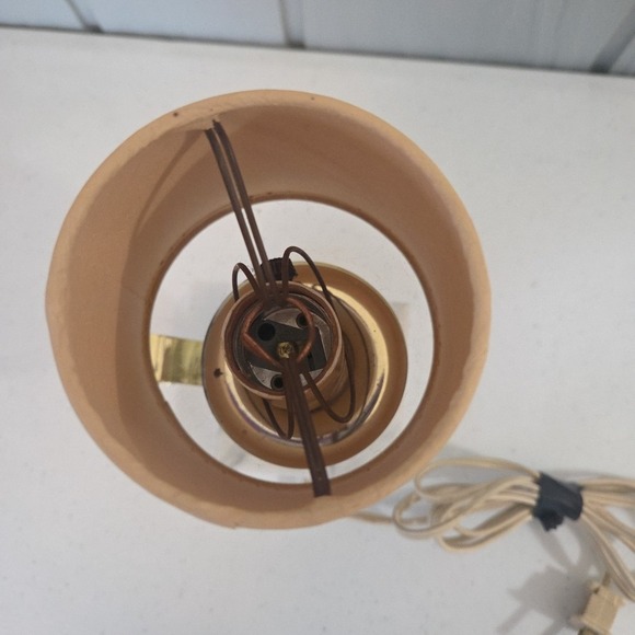 Vintage Italian Marble 3" Base Square Lamp Genie Handle Style 1950s Electric - Picture 10 of 15